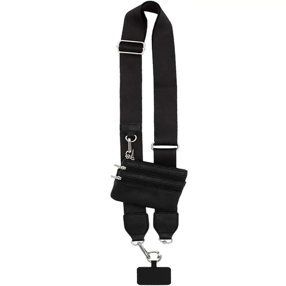 Phone Strap with Wallet, Phone Strap with Zipper Pouch, Anti-loss Cellphone Strap, Phone Accessories for Women and Men, Traveling Gadgets, Sling Holde