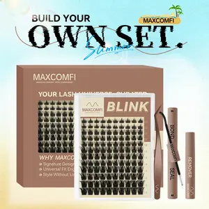 BLINK | MaxComfi Voluminous Manga Spike Lashes , Waterproof & Super Soft & Thin Band Too |  Waterproof Long-Lasting Natural Daily Volume Style Beginner-Friendly DIY Lashes for Flawless Voluminous Look Trendy Must-Have