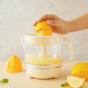 Electric Citrus Juicer 0.7L Automatic Orange Lemon Juice Extractor 40W Dual Direction Beige