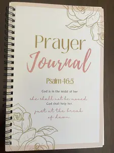 Prayer Journal Inspirational A5 Size 100 Pages for Quiet Time with God Compact Portable Spiritual Journal