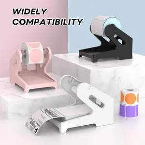 Desktop Thermal Label Holder, Convenient Roll & Fold Organizer, Easy To Transport Label Holder, DIY Office Accessory for Home and Work, Desk Accessories