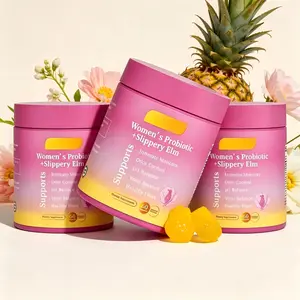 Her Juicy Feminine Probiotics Gummies for Women | Supports pH Balance, Dryness Relief, Gut Health & Immune System | Slippery Elm, Prebiotics & Lactobacillus Blend, Hawaiian Pineapple Flavor, 60 Count Dietary Supplement