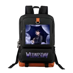 Wednesday  Unisex Backpack with Laptop Compartment – Large Capacity Travel & Commuting Bag for Camping, Perfect Birthday Gift for Friends & Family 17.3‘’*11.4”