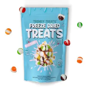 Trendy Treats Freeze Dried Candy - Fun, Exotic & Weird | Featured on Tik Tok Trendy Treats Channel | Delightful Crunchy Bites - Perfect Candy Gift for Kids - Resealable Packaging - 4.2oz