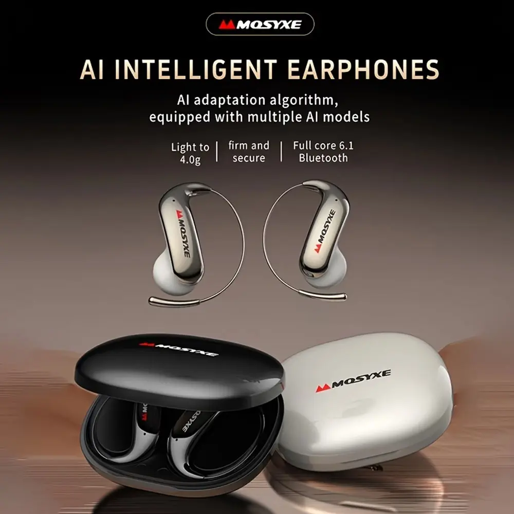 YQ20 Bluetooth Earbuds - In-Ear Wireless Headphones with 6.1 Audio, Noise Reduction, Music Playback, Multi-Language Support, iOS & Android Compatibility, Ideal for Travel & Business Use