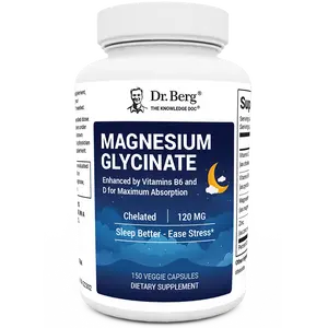 Dr. Berg Nutritionals Magnesium Glycinate - Supports Muscle Health & Nerve Function Healthcare Dietary Supplement