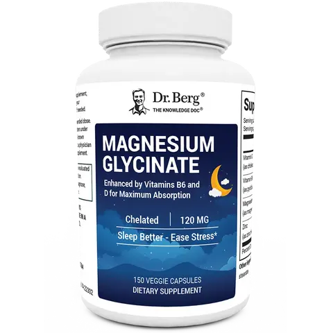 Dr. Berg Nutritionals Magnesium Glycinate - Supports Muscle Health & Nerve Function Healthcare Dietary Supplement
