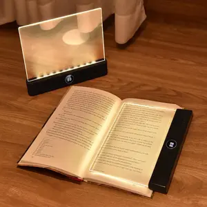 2‑in‑1 LED Book Light & Night Light, USB Rechargeable Portable Reading Lamp with 3 Color Modes, Stepless Dimming & Auto‑Off Timer, Eye‑Care Bedside Light for Night Reading
