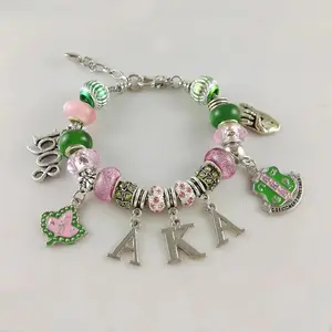Alpha Kappa Alpha Cherish Charm Bracelet AKA