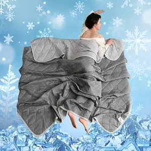 1PC , Large Cooling Blanket for Hot Sleepers- Breathable, Quilt Blanket Clearance Sale, Quilt Full Size, Sweat Absorbent, Dual-Sided Soft & Lightweight Summer Bedding, Machine Washable, Solid Hue, Easy to Maintain, Multipurpose Use
