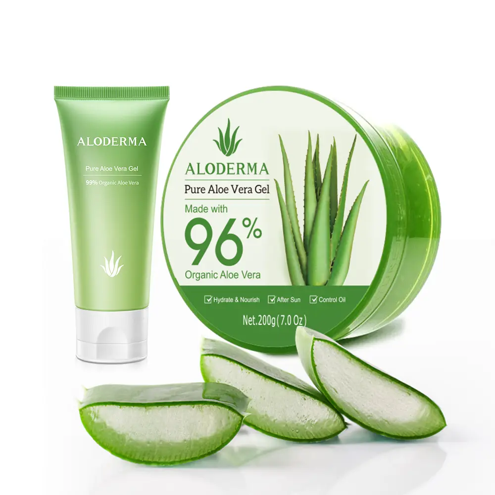 Aloe Vera Gel Set - 2 Pieces - 200g Aloe Vera Gel & 45g Aloe Vera Gel Travel Size