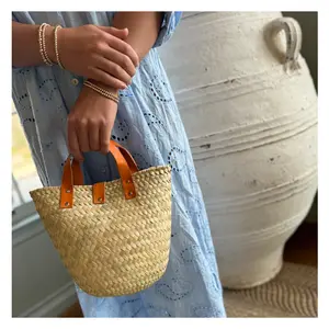 Small Straw Bag with clasp (Handmade)