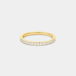 Simulated Diamond Stackable Ring