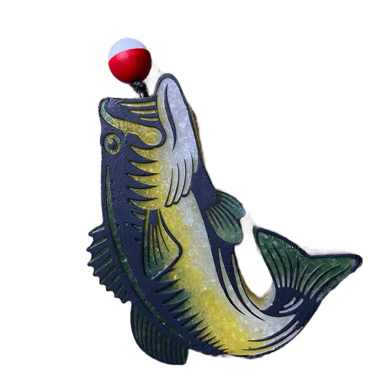 Bass Fish Car Freshie with Scent Selection - Automotive & Motorcycle Car Interior Accessory Fragrance