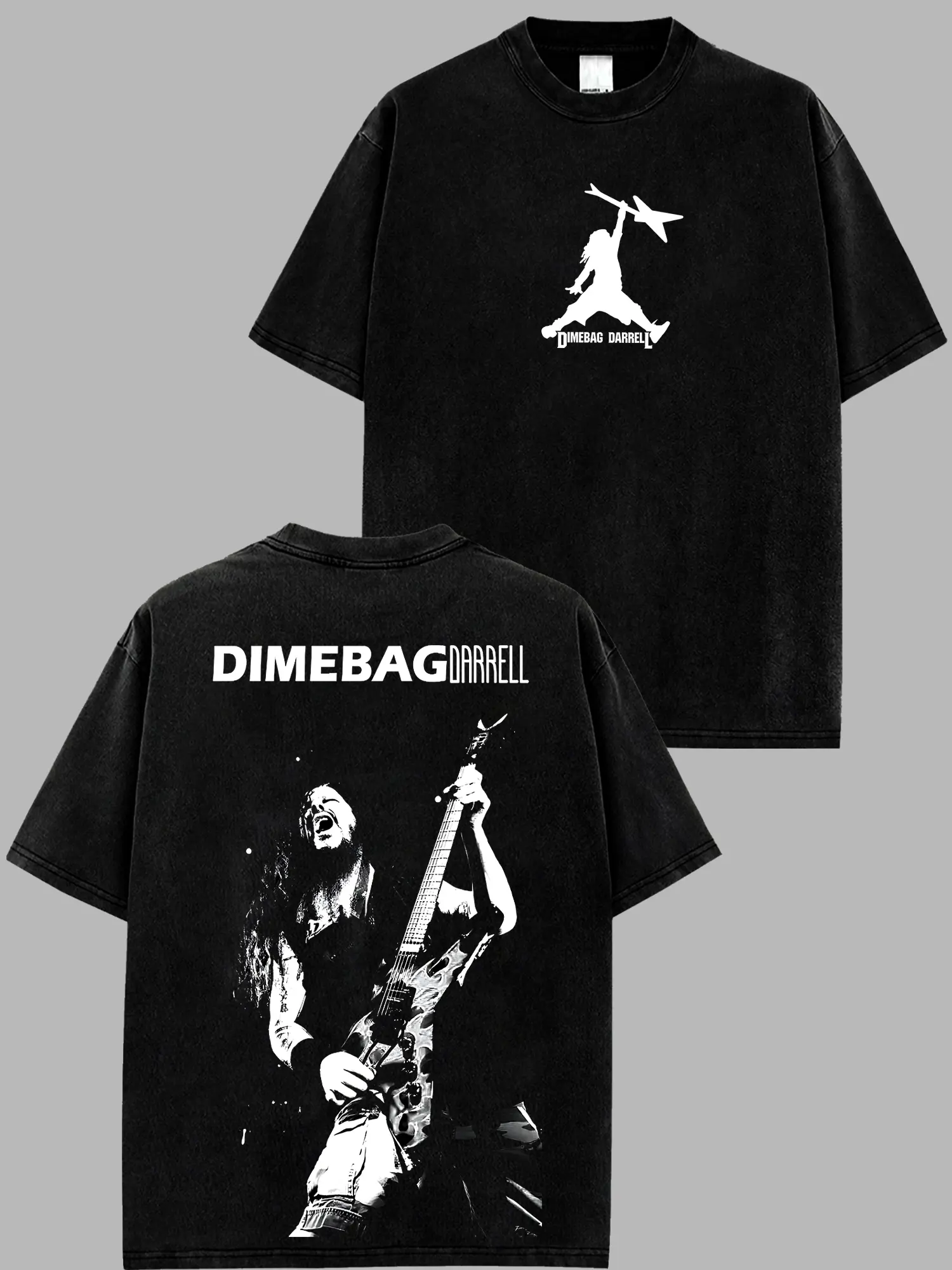 [$$$ROCKLIFE] Pantera Dimebag Darrell Guitarist V3 Retro Unisex 100% Heavyweight Cotton T-Shirt – 90s Records Rock Groove Metal Cotton Washed Tee, Groove Metal Rock Band Washed Shirt, Oversized Vintage Tee, Heavy Metal Merch, Gift for Rock Fans