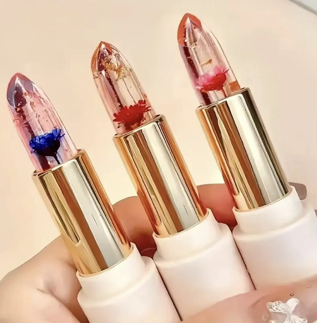 Temperature Color-Changing Juicy Lipstick-3.8GMoisturizer for Adults, Hydrating Flower Formula,Waterproof, Long-Wear, Glossy Lips, Cosmetic LipCare, All Skin Types, Easy Pick for Daily or PartyLooks