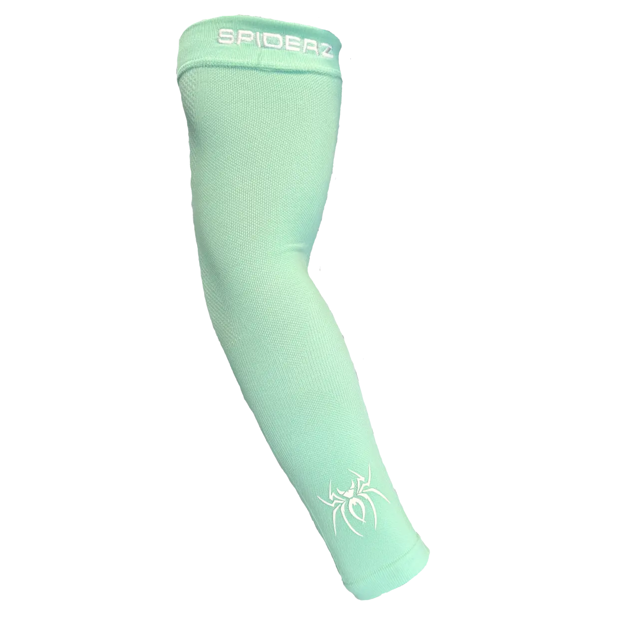 Spiderz Graduated Compression Arm Sleeve - Mint, Lightweight, Breathable, 4-Way Stretch, Available in Youth, S/M, L/XL, Sold as Individual Unit