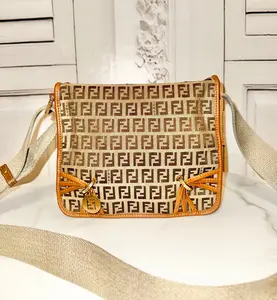 Pre-owned FENDI FINAL SALE Crossbody Bags PRELOVED Zucchino Canvas Crossbody Bag