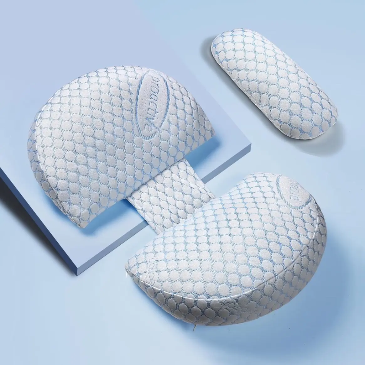 Clasymoon Pregnancy Pillow for Sleeping - Soft Pillows for Side Sleeper, Maternity Support for Back, Belly, Hips, and Legs with Detachable Cover