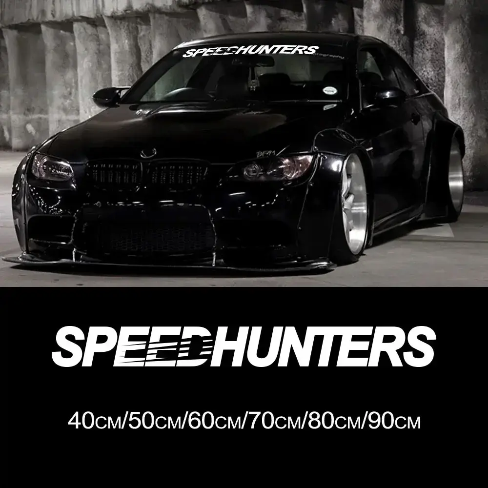 100*10CM Speed Hunters Graphics Car Vinyl Stickers Waterproof Racing Body Truck Bumper Rear Window Decal Tuning Accessories