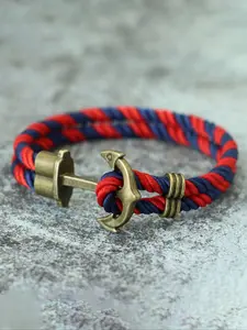 Men's Vintage Anchor Design Bracelet, Punk Style Jewelry for Party, Daily Clothing Decor, Trendy All-match & Exquisite Jewelry for Birthday Gift, Stackable Bracelets