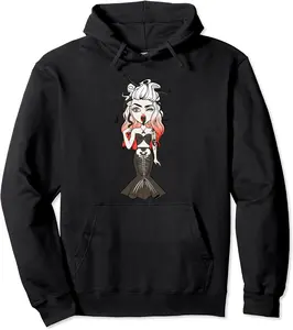 Goth Mermaid Girl Fairy Grunge Cottagecore Fairycore Gothic Pullover Hoodie - Jacobjbt Shop 89B0BVWLDTRB