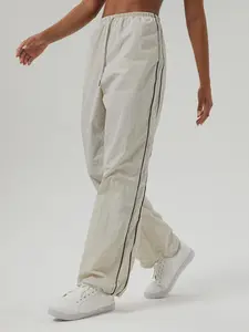 Women's Lightweight Quick-Dry Breathable Loose Fit Cargo Pants, Drawstring Waist Side Pockets Colorblock Design Activewear Outdoor Sportswear Sporty Comfy Breathable