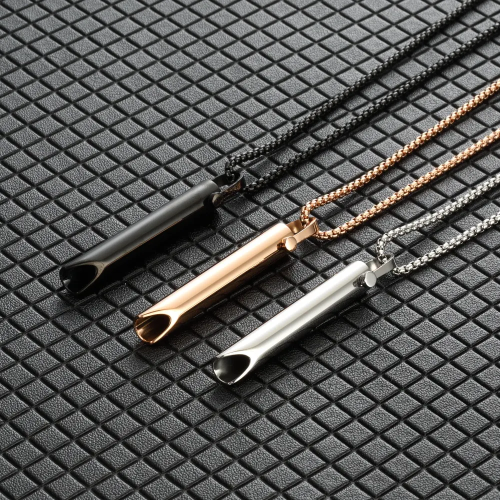 Adjustable Relieve Pressure Ornament Stainless Steel Decompression Necklace