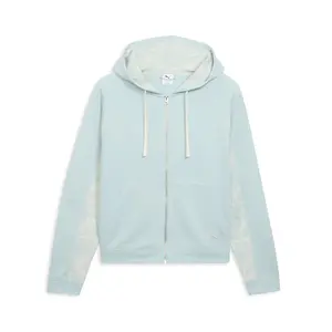 PUMA Womens Essentials Graphic Hoodie Athletic Outerwear Casual - Blue