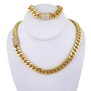 Gargantilla & Pulsera Mónaco - 14K Real Color Choker W Bracelet Mónaco - Zircon Stone 10mmx45cm - Elegant Set for Formal & Everyday Wear