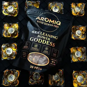 Aromiq Aventus Hyper Scented Laundry Pods – Luxury Perfume-Inspired Detergent Capsules | Long-Lasting Fragrance, Deep Clean, Fabric Softness & 7-Day Freshness – 20 Pods