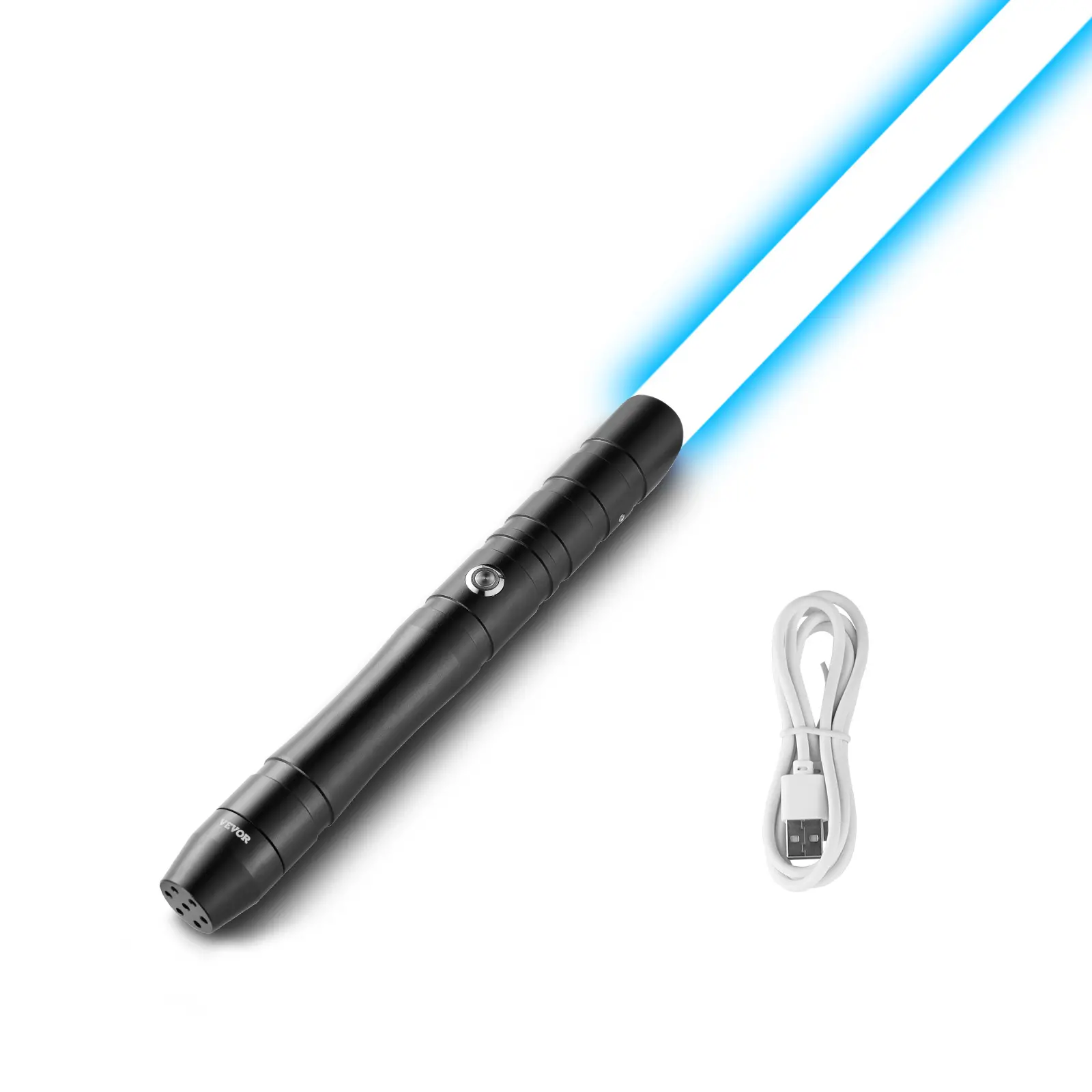 VEVOR Light Sword, TikTokShopBlackFriday, 38" Light up Sword with 12 RGB Colors, FX Sound and Realistic Handle, Rechargeable Light Up Sword Toy for Adults and Kids, Christmas Day, Halloween Cosplay, Birthday, Black