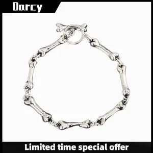 Creative fashion punk niche bone string bracelet trend hip-hop gothic style retro simple jewelry