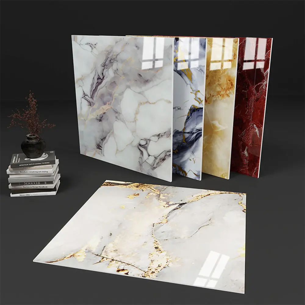 Marble Tile Wall Stickers, Wall Decal, Decorative Sticker, Tiles Sticker, PVC Material, Easy Peel & Stick, Waterproof Self-Adhesive Panels for Kitchen, Living Room, Bathroom, Home Decoration, Marble Pattern Sticker, Vinyl Wall Stickers, Decoration Items