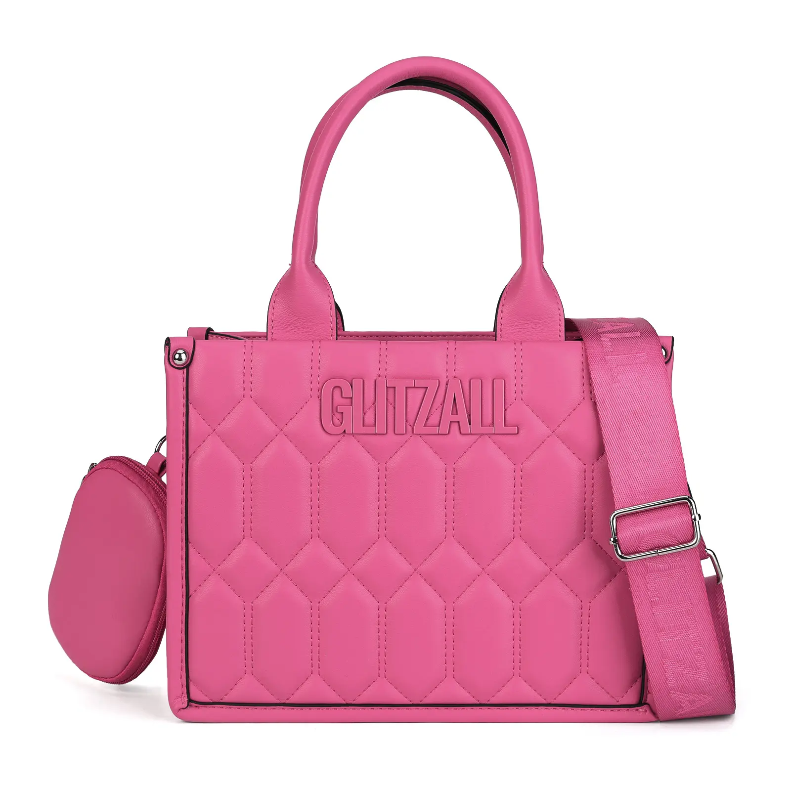 Women's handbag with zipper, comes with a clutch and adjustable shoulder strap, suitable for travelers, teachers, doctors, nurses and other professionals.