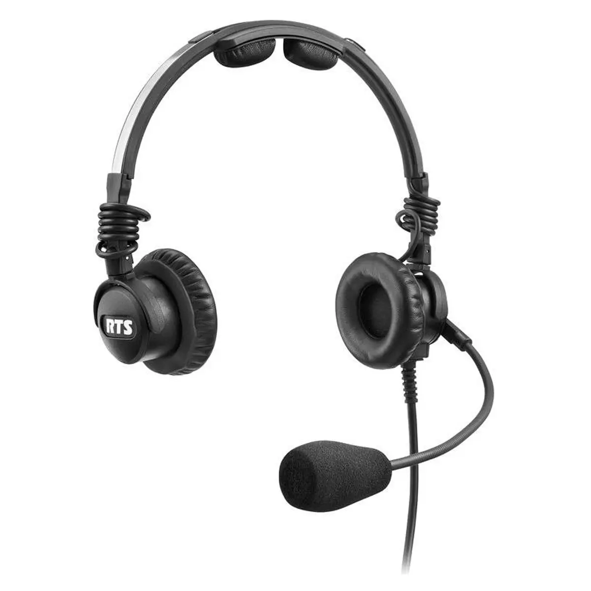 Bosch LH-302 Double-Sided Ultra Lightweight Headset - Adjustable Audio Headphone, Black/Stainless Steel
