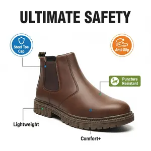 Comfortable Outdoor Splash-proof Smash-proof Puncture-proof Breathable Safety Shoes Unisex Chef Work Shoe Waterproof Anti-slip Durable Max