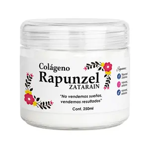 Rapunzel Hair cream 250ml - Unisex- Define curls, Waves, or soft straigh hair- Collagen infuse, aloe vera, coconut oil