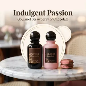 Women's 2-Bottle EDP Perfume Gift Set - Pink Passionate Strawberry, Rich Chocolate Scents, Long-Lasting Sweet Fruits, Floral & Food Fragrances, Summer Charm, Single Bottle Option light