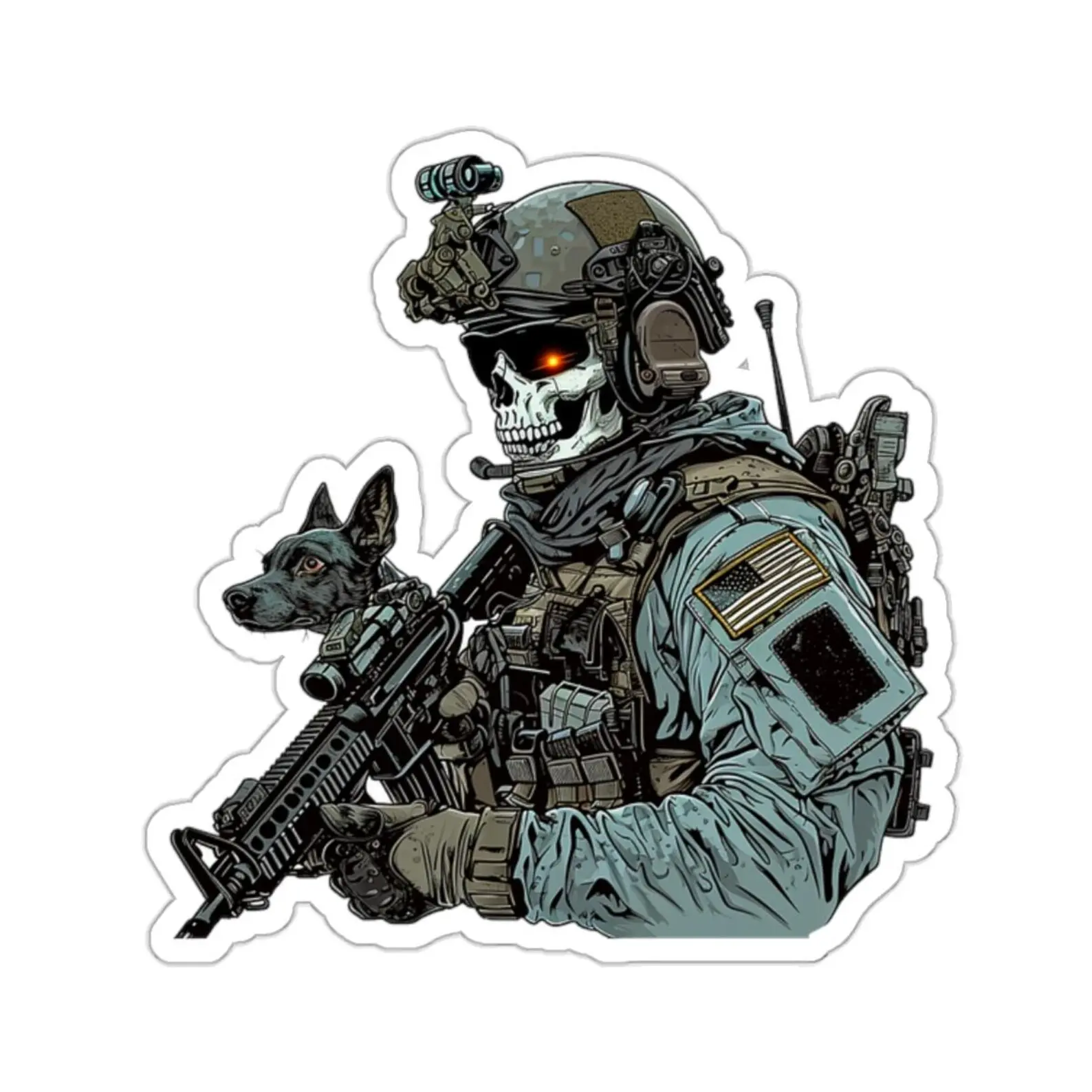 Tactical Skeleton sticker, Hard Hat Sticker, Bue Collar Sticker, Construction Sticker, Hard hat stickers, lunchbox sticker, Journeyman sticker, 409 carpenters, working class, carpenters stickers, union stickers