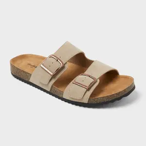 Men's Saul Suede Two Band Sandals - Goodfellow & Co
