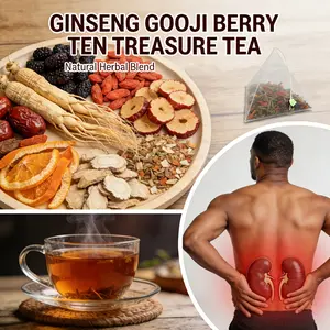 Sedentary Relief Gift Option, Ginseng Berry Eight Treasure Tea, Health Must-Have, Cooling Nourish Tea 5.29oz