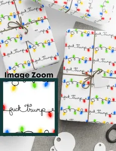 Funny 'F*ck Trump' Christmas Wrapping Paper: Political Gag Gift