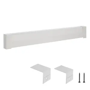 VEVOR Baseboard Heater Covers, Summervibes, Basic Series 5 ft Standard Electric Heating Unit Front Cover for Home Improvement, Heavy-duty Steel, Easy Installation for Bedroom Replacing Old Cover, White