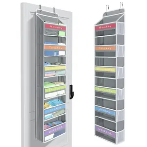 DELAMU Over-The-Door Organiser Hanging Bags | Space-Saving for Dorms/Apartments/Room |Easy for Daily Items No Tools | A Must-Have for Small Spaces