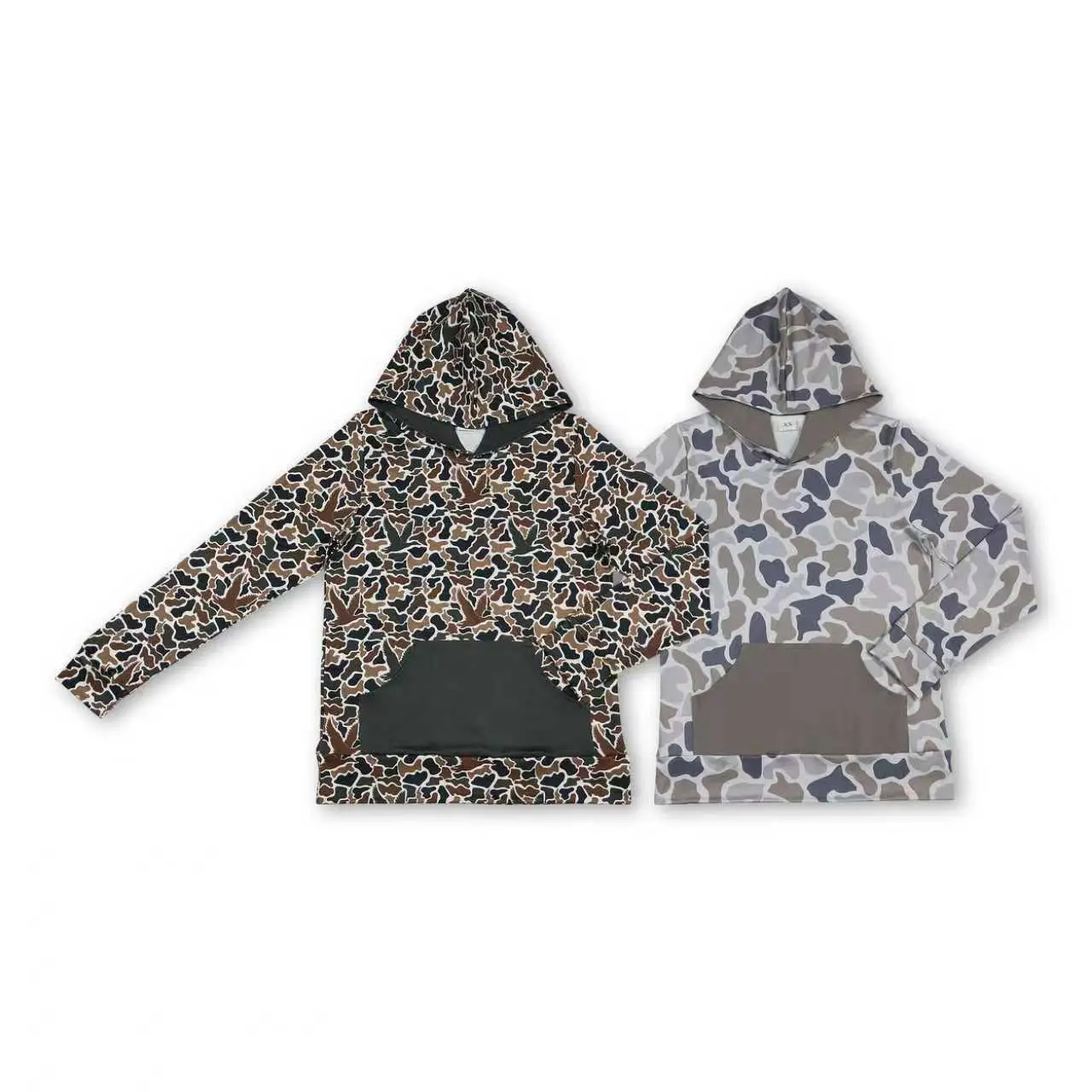 Adult Men Winter Hoodies Shirt Camo Pockets Winter Clothes Hunting Clothing Top