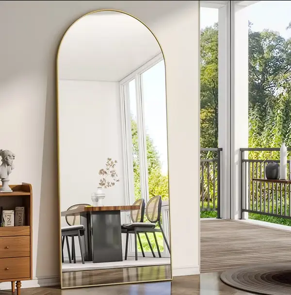 71"x 26.2" Arched Full Length Mirror Full Body Floor Mirrors, Gold