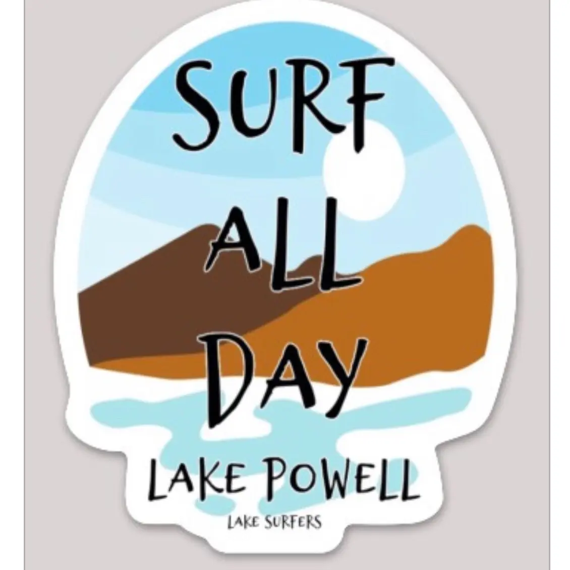 Lake Powell surf all day sticker