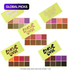 Curve Case Pressed Powder & Brush Makeup Palette Set - Made By Mitchell #GLOBAL PICKS Curve Case Pressed Powder & Brush Makeup Palette Set - Made By Mitchell #GLOBAL PICKS