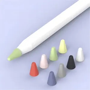 Non-slip Pencil Tip Protector, Silicone Pencil Tip Replacement, Anti-slip & Wear-resistant Pencil Tip Protector for Apple Pencil 1/2 Generation Stylus Pen, iPad Stylus Pen, Touch Stylus Pen, Capacitive Pen Stylus